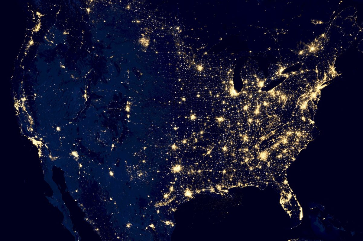 Map of nationwide distributed antenna system (DAS) installers