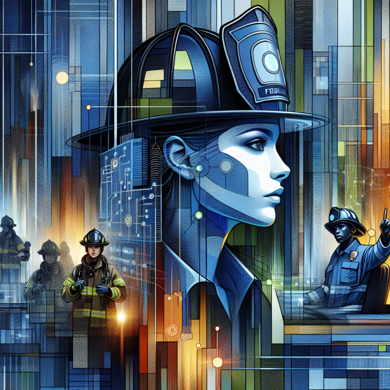 Illustration of an ERRCS network with first responders, showing seamless communication and public safety connectivity.