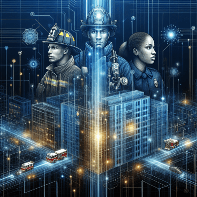 ERRCS network connects first responders in a building for reliable public safety communication.