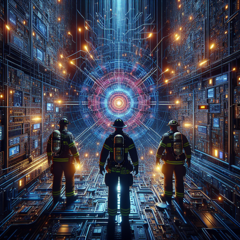 In-building public safety radio system connecting first responders for reliable emergency communication.