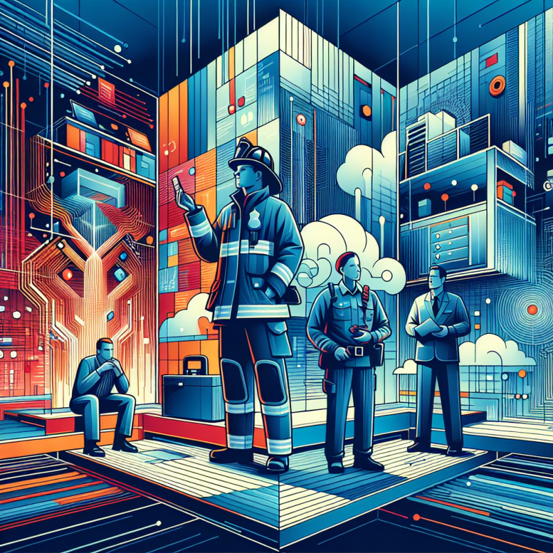 ERRCS network empowering first responders with reliable in-building communication for public safety.