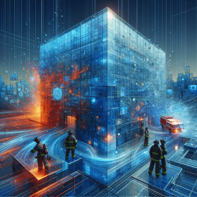 ERRCS and fire alarm network ensuring seamless first responder communication for building safety.