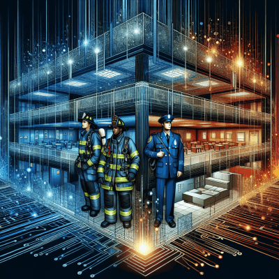 ERCES network connects first responders in a building for reliable public safety communication.