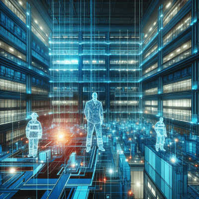 Stylized ERRCS network connects first responders for in-building public safety communication.