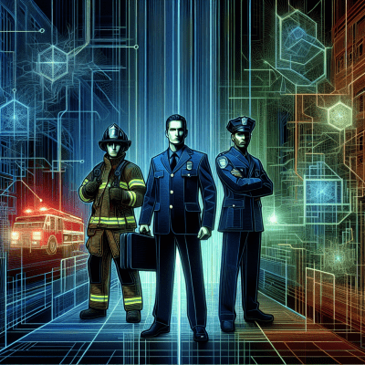 Network connects first responders in building for ERRCS communication and public safety.