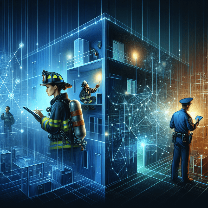 ERRCS network ensuring reliable in-building communication for first responder safety.