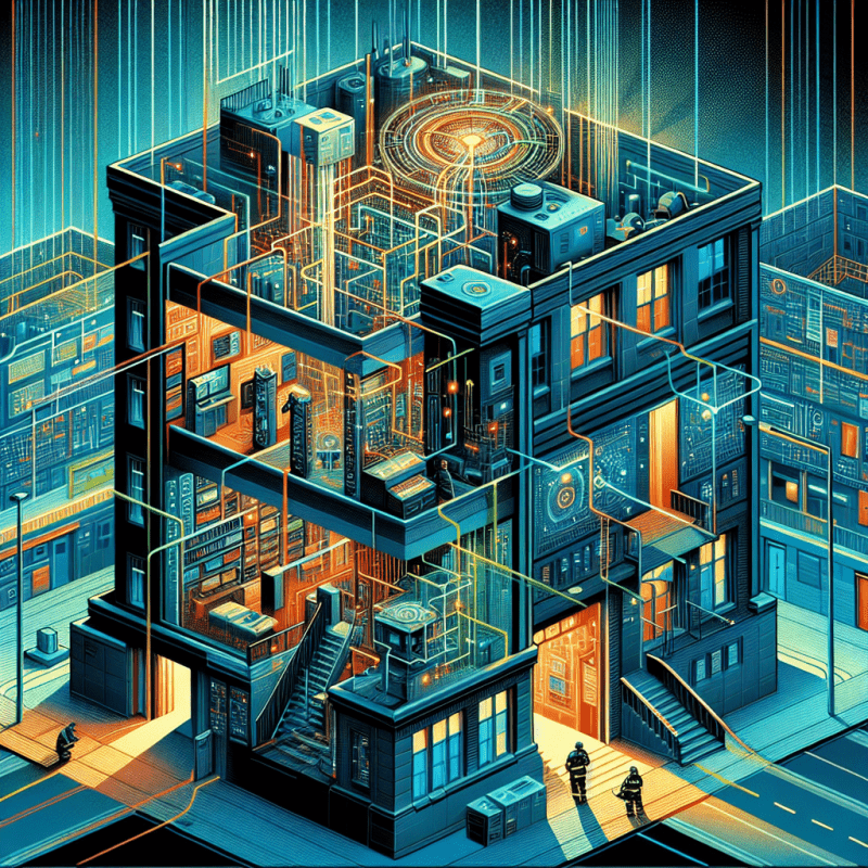 In-building wireless ERRCS network ensures robust communication for first responders' safety.