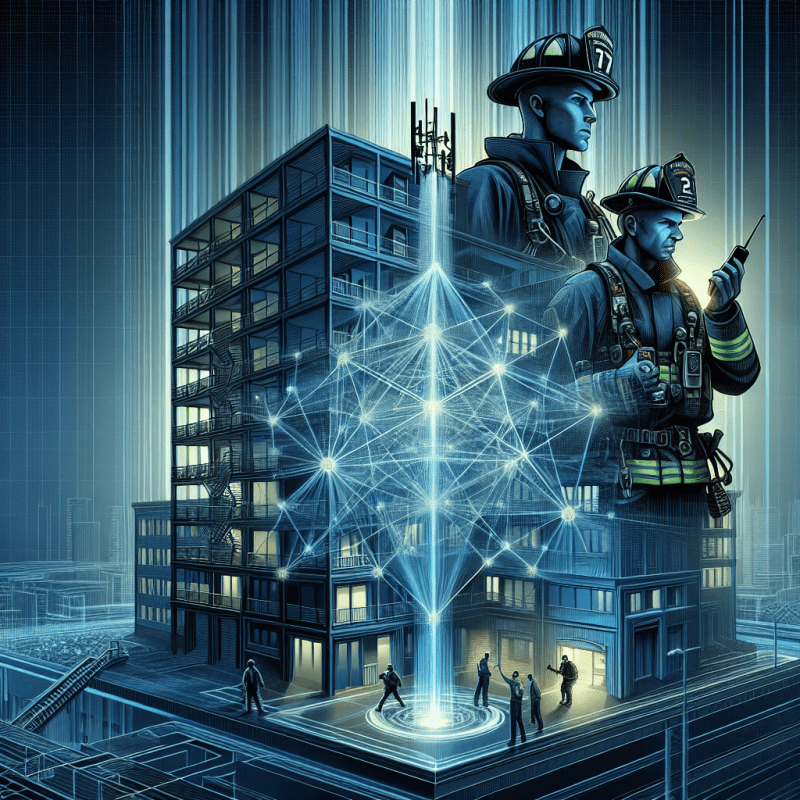 Public Safety DAS/ERRCS network enables reliable in-building communication for first responders' safety.
