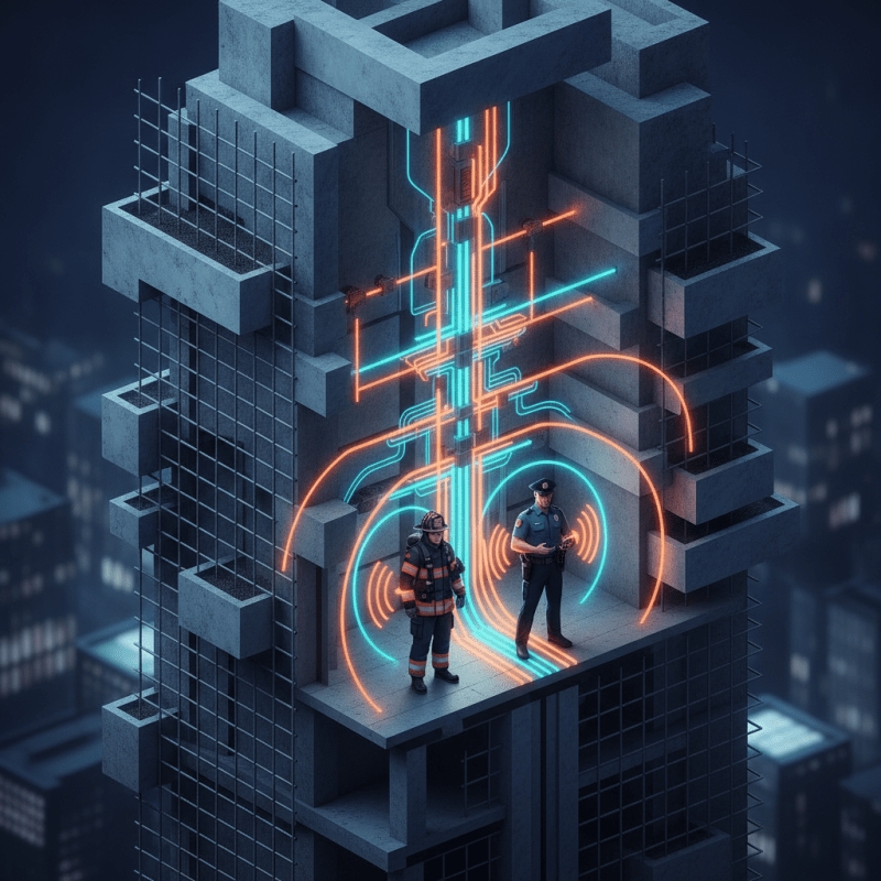 ERRCS bypasses dense building materials to provide first responders with reliable in-building wireless communication.